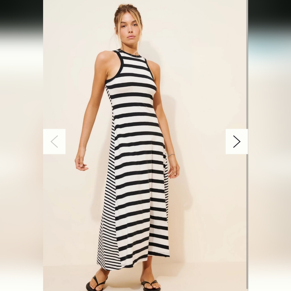 Daily Practice By Anthropologie Mixed Print Knit Midi Sz S